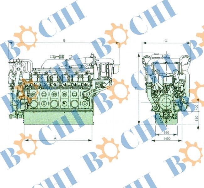 Sketch of Diesel Engine