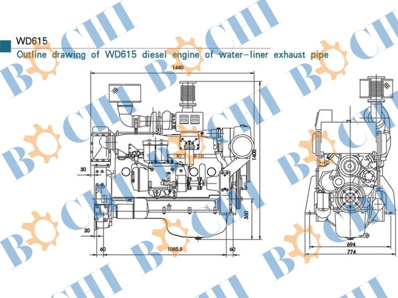 4 stroke diesel engine