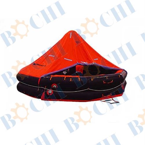 Both Sides Of Canopied Reversible Type Inflatable Life Raft