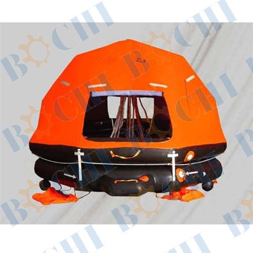 Self-righting and Davit-launched Type Inflatable Life Raft