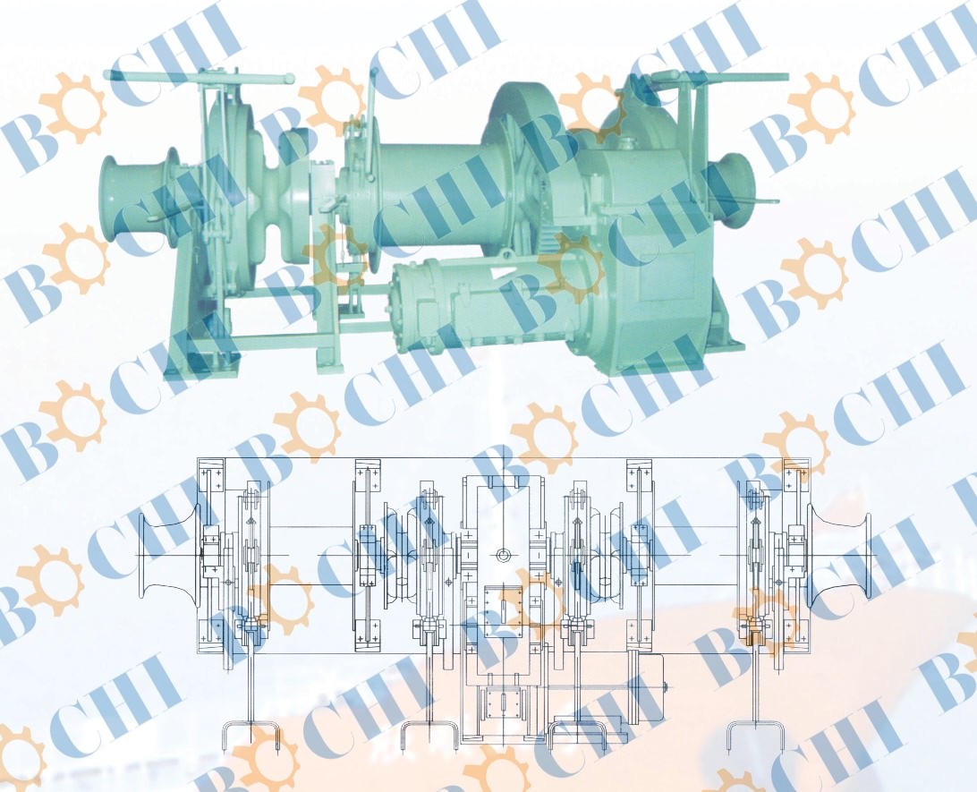 Symmetrical Type Electric Combination Windlass / Mooring Winch