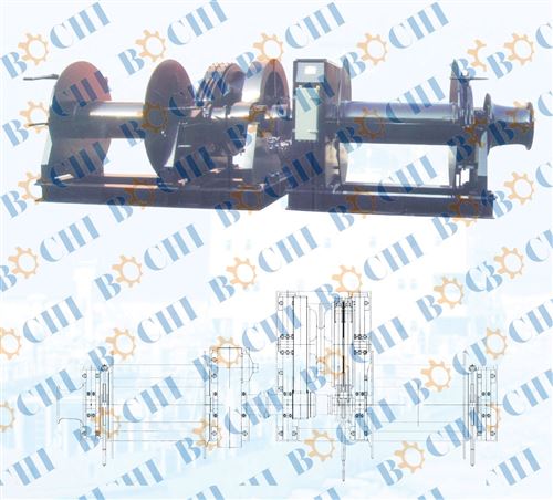 Double Shaft Type Hydraulic Combination Windlass / Mooring Winch