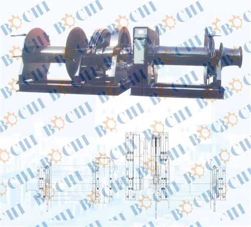 Double Shaft Type Hydraulic Combination Windlass / Mooring Winch