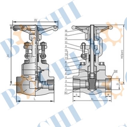 American Standard Compact Steel Gate Valve