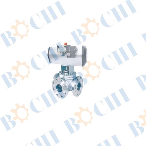 3-way Pneumatic Ball Valve