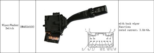 wiper & Washer switch with back wiper for Geely
