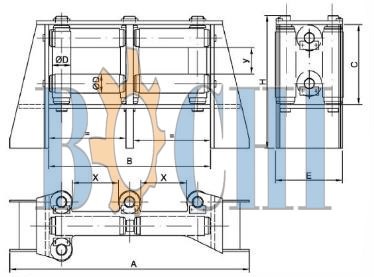 Eight Roller Fairlead