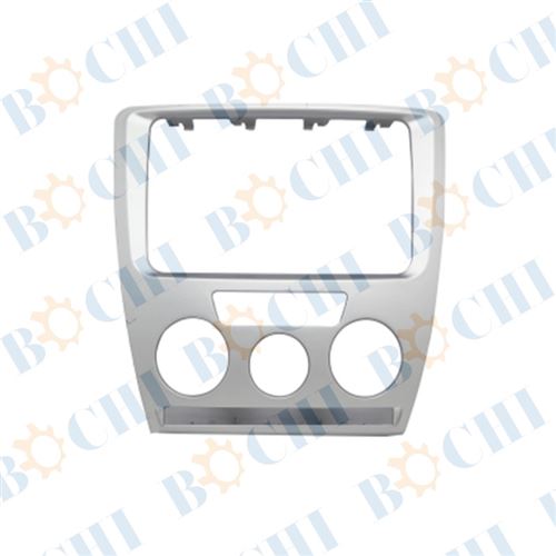 China Factory Double Din Car Radio Installation Silver Frame