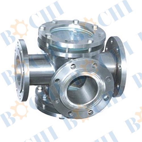 Stainless Steel Flanged Tee Sight Glass