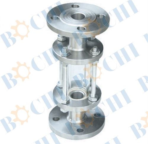 Stainless Steel Flange Connected Pipeline Sight Glass