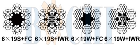 6x19S / 6x19W （+FC/IWR）