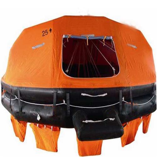 Davit-launching inflatable life raft (SOLAS)
