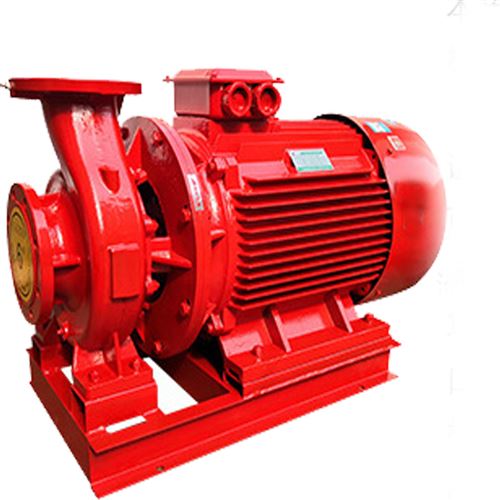 Vertical single stage horizontal fire pump