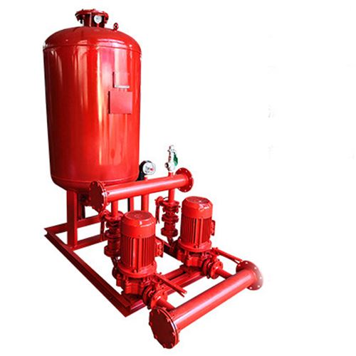 Fire water supply equipment with pressurization and pressure stabilization