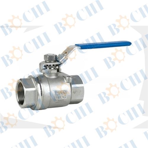 Marine stainless steel two piece ball valve