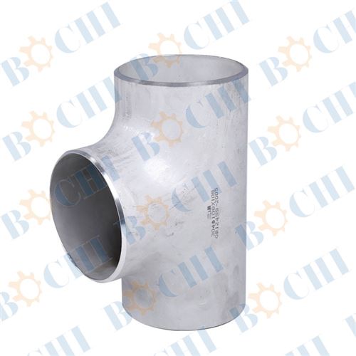 304 stainless steel industrial grade welded equal diameter tee