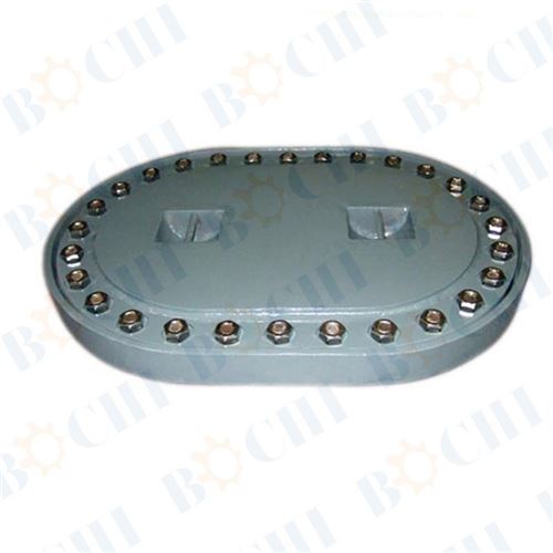 Marine Horizontal Oval Watertight Steel Manhole Cover for Ship